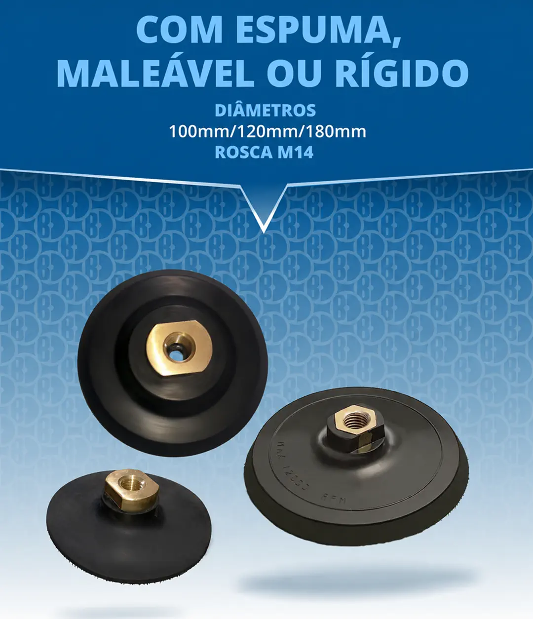 Suporte para Lixa com Espuma 180 mm