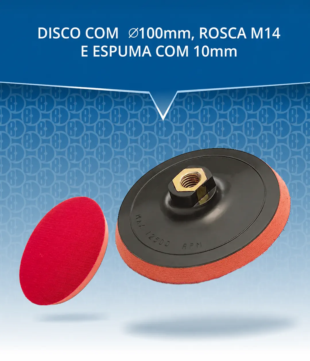 Suporte para Lixa com Espuma 100 mm