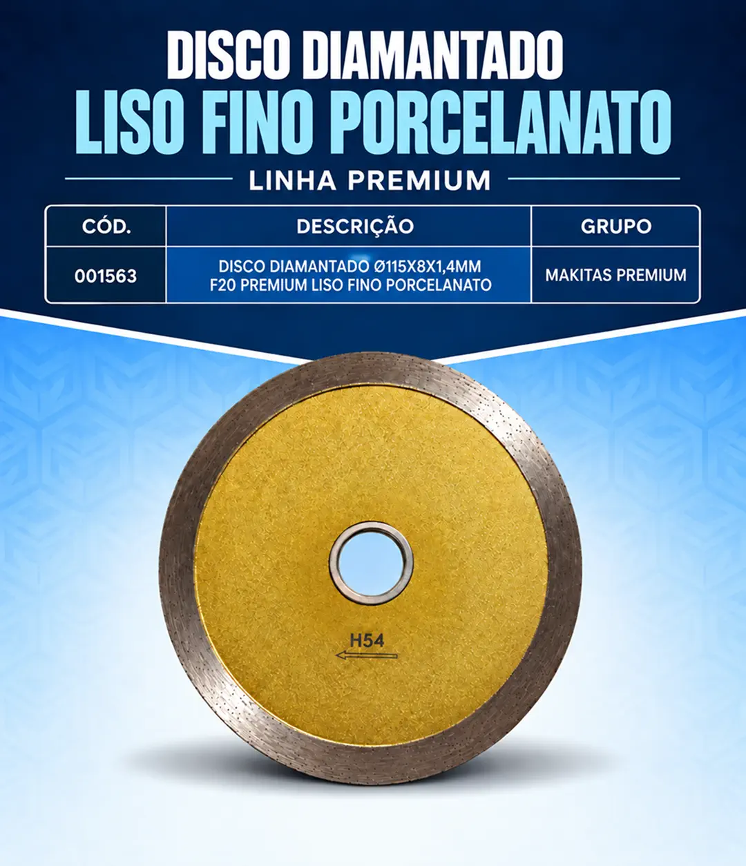 Premium Liso Fino para Porcelanato 115 mm