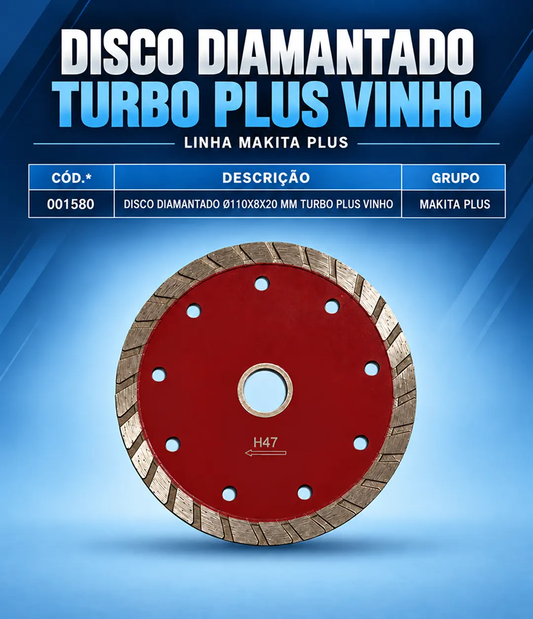 Turbo Plus Vinho 110 mm