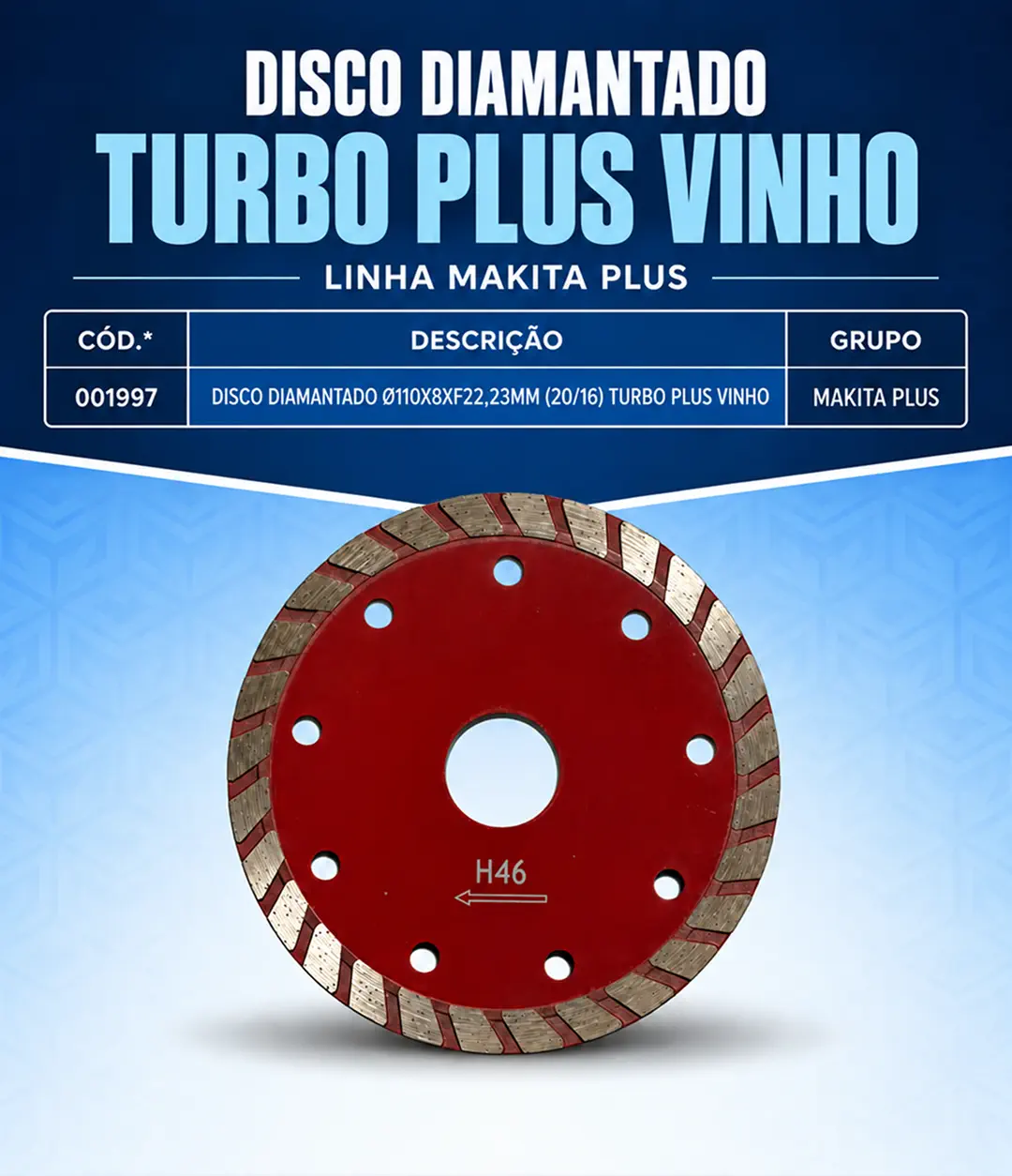 Turbo Plus Vinho 110 mm com Redução