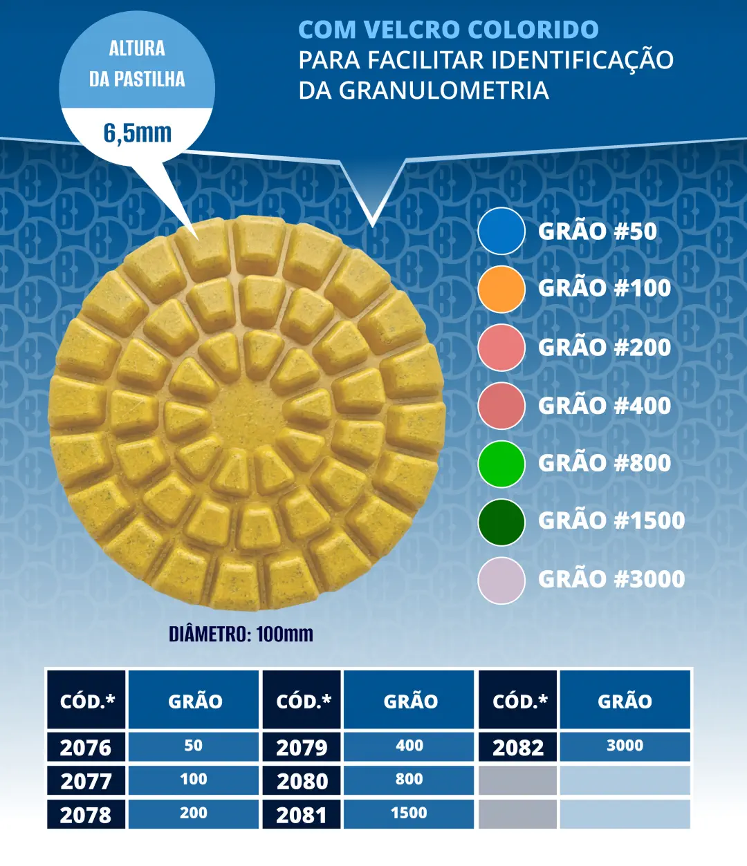 Lixa Amarela para Concreto 6 mm
